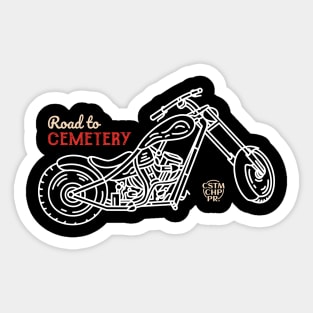 Road to Cemetery Sticker